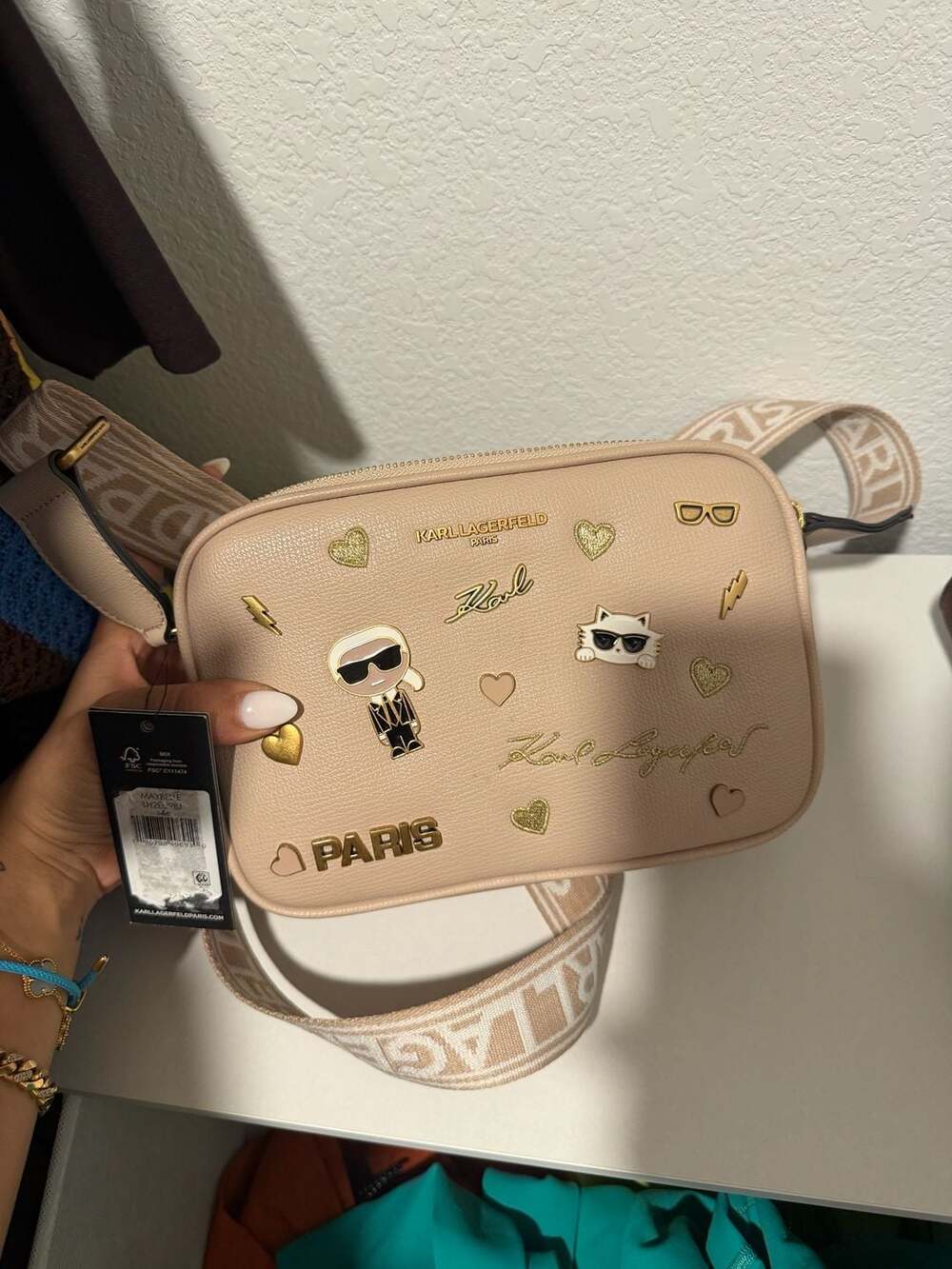 Karl Lagerfeld Paris Maybelle Small Camera Crossbody Handbag